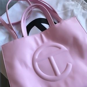 Medium Bubblegum pink Telfar bag